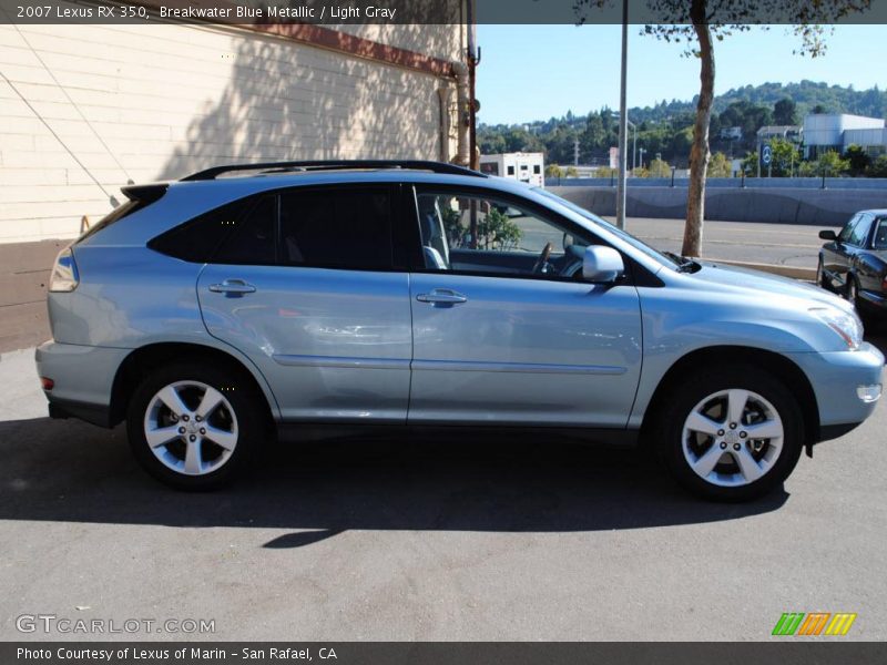 Breakwater Blue Metallic / Light Gray 2007 Lexus RX 350