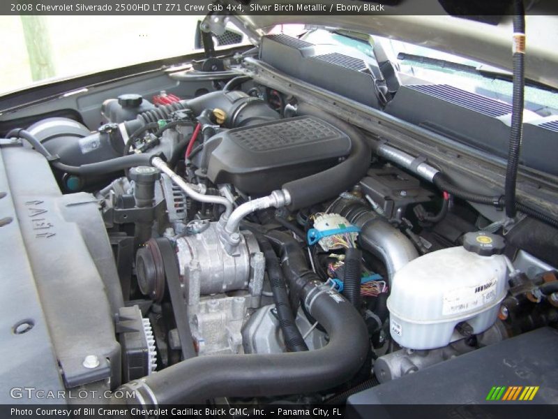 Silver Birch Metallic / Ebony Black 2008 Chevrolet Silverado 2500HD LT Z71 Crew Cab 4x4