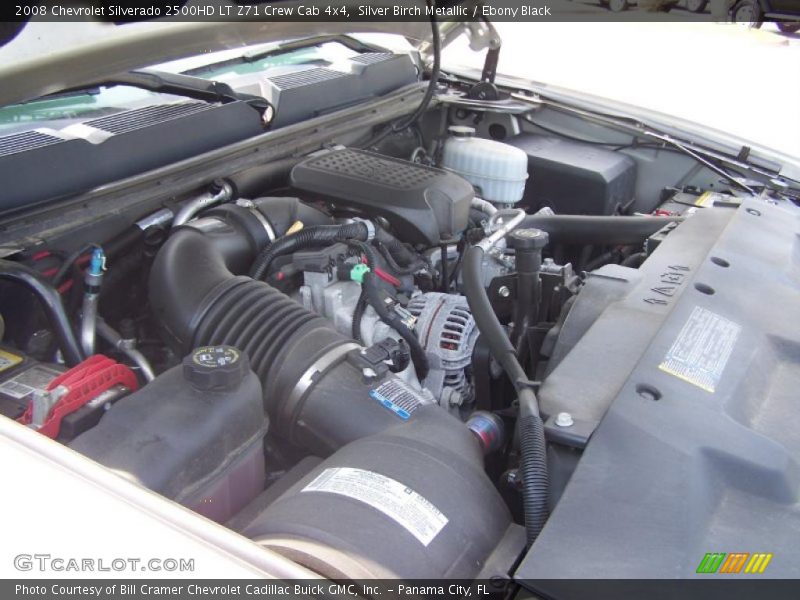 Silver Birch Metallic / Ebony Black 2008 Chevrolet Silverado 2500HD LT Z71 Crew Cab 4x4