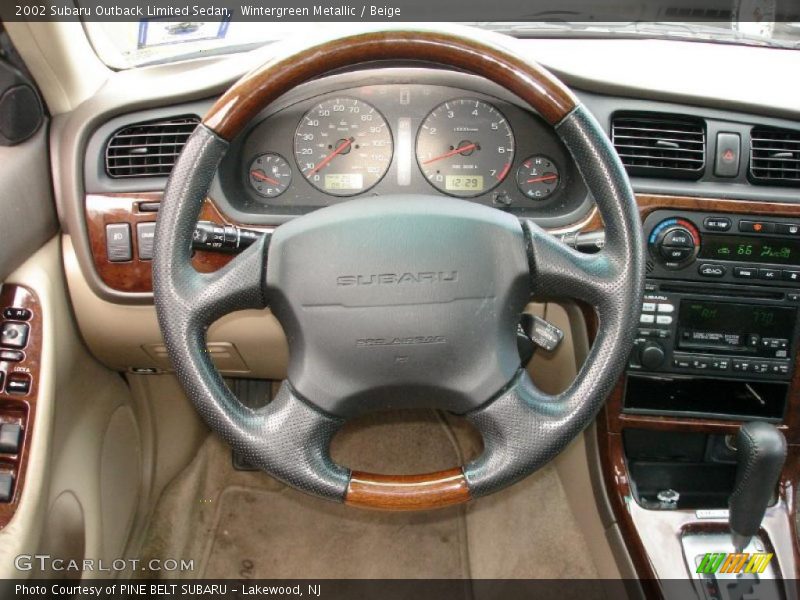 Wintergreen Metallic / Beige 2002 Subaru Outback Limited Sedan