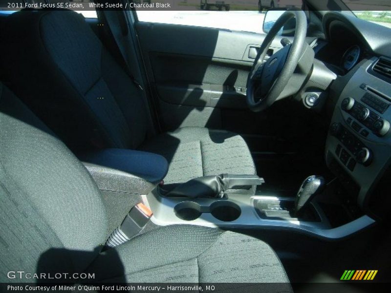 White Suede / Charcoal Black 2011 Ford Focus SE Sedan
