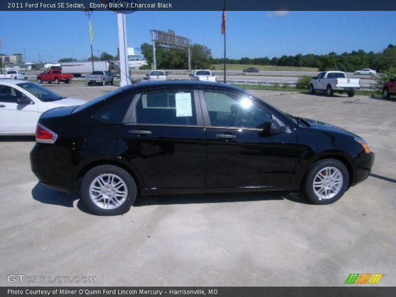 Ebony Black / Charcoal Black 2011 Ford Focus SE Sedan