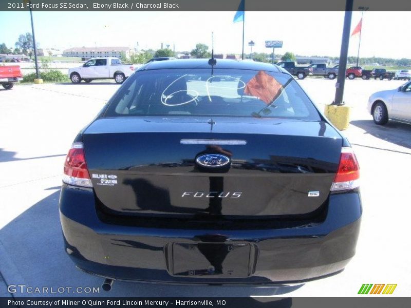 Ebony Black / Charcoal Black 2011 Ford Focus SE Sedan