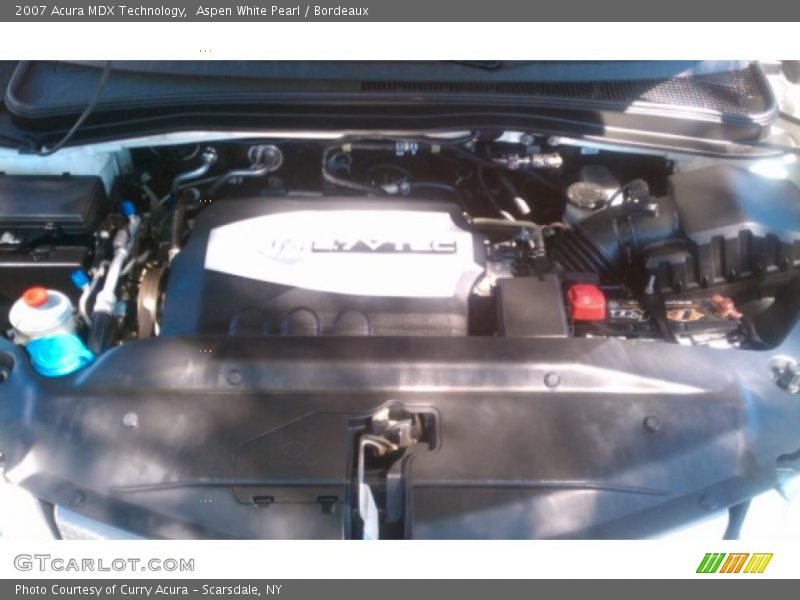 Aspen White Pearl / Bordeaux 2007 Acura MDX Technology