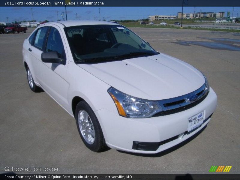White Suede / Medium Stone 2011 Ford Focus SE Sedan