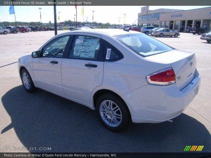 White Suede / Medium Stone 2011 Ford Focus SE Sedan