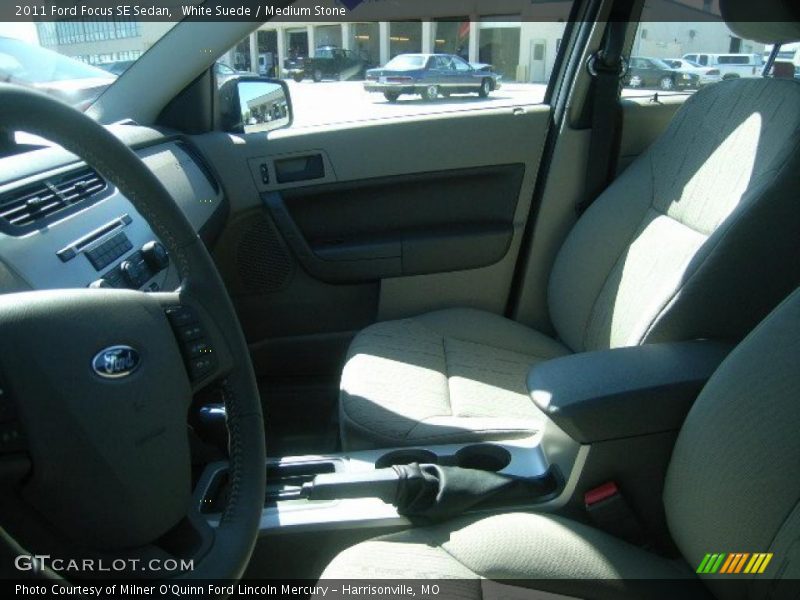White Suede / Medium Stone 2011 Ford Focus SE Sedan