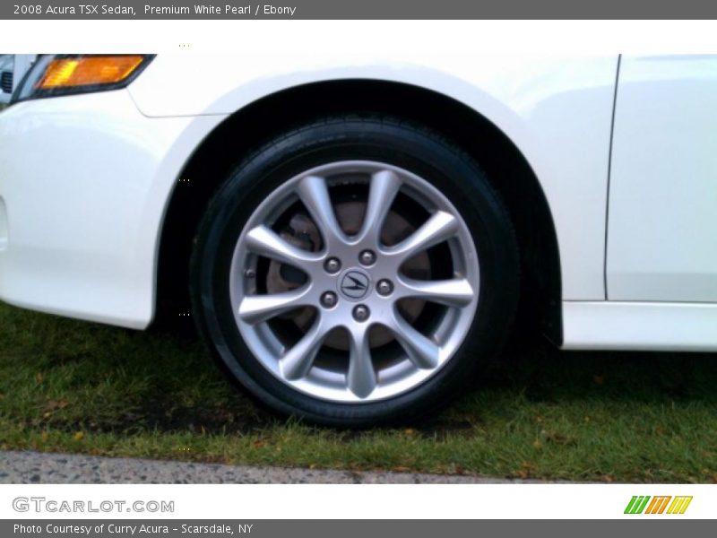 Premium White Pearl / Ebony 2008 Acura TSX Sedan