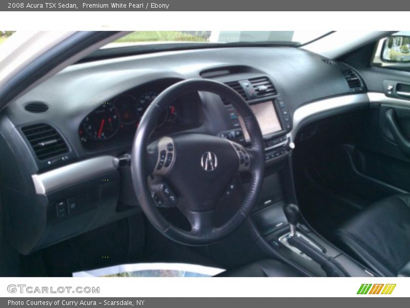 Premium White Pearl / Ebony 2008 Acura TSX Sedan