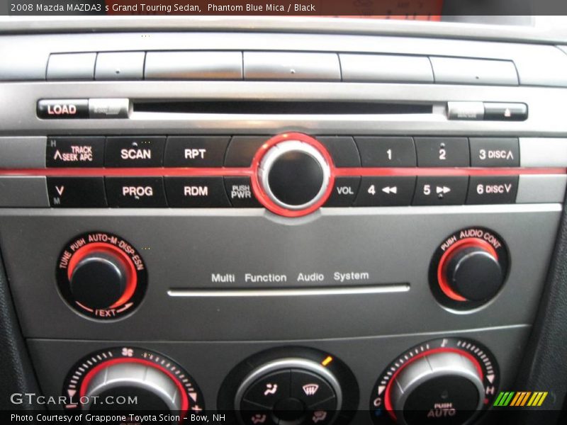 Phantom Blue Mica / Black 2008 Mazda MAZDA3 s Grand Touring Sedan