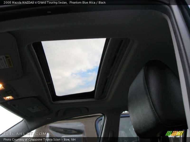 Phantom Blue Mica / Black 2008 Mazda MAZDA3 s Grand Touring Sedan
