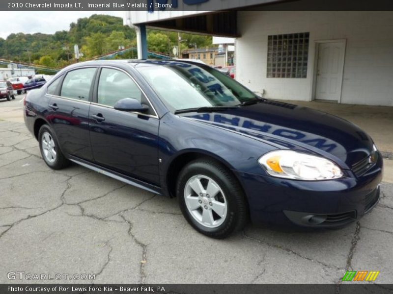 Imperial Blue Metallic / Ebony 2010 Chevrolet Impala LT