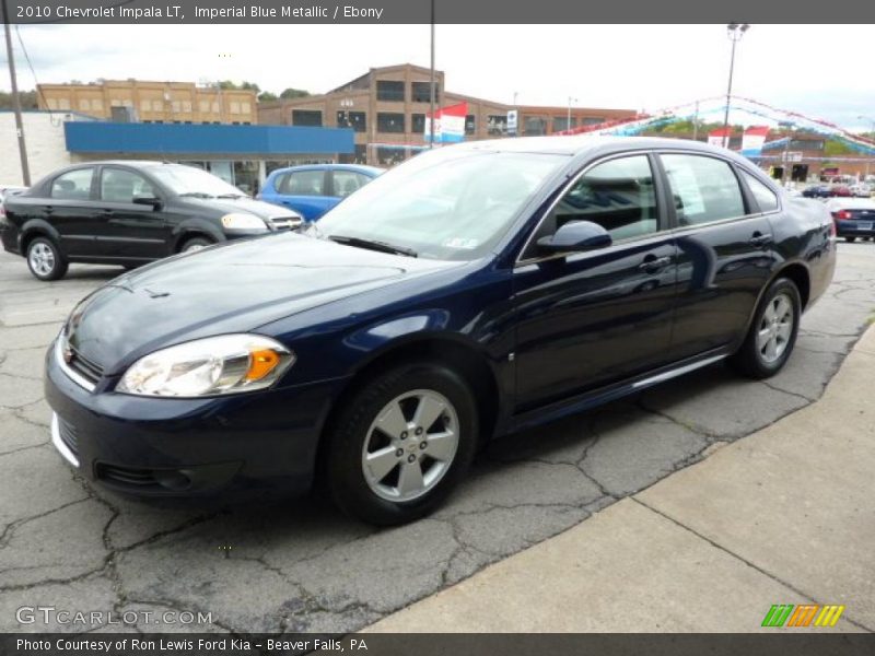 Imperial Blue Metallic / Ebony 2010 Chevrolet Impala LT