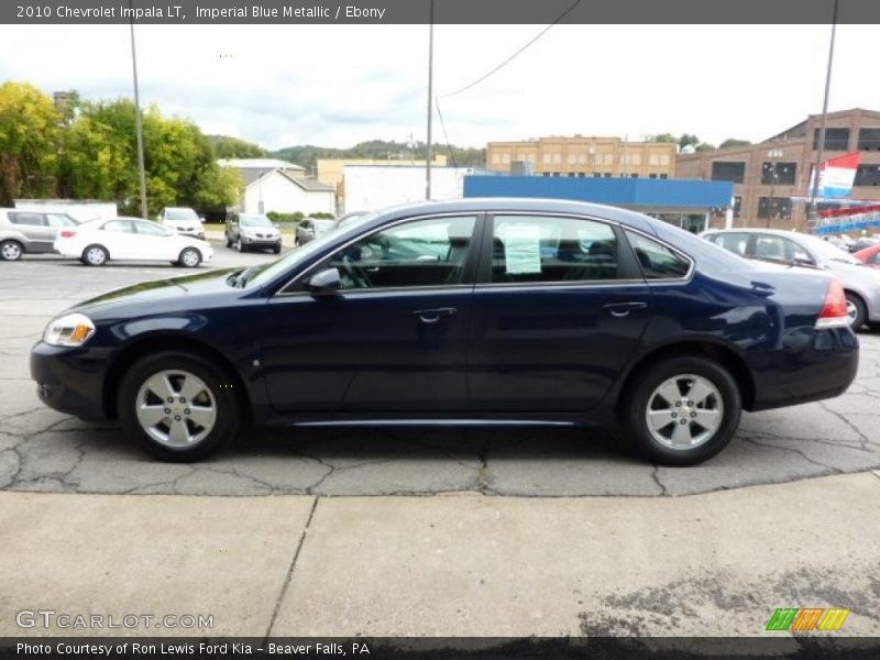 Imperial Blue Metallic / Ebony 2010 Chevrolet Impala LT
