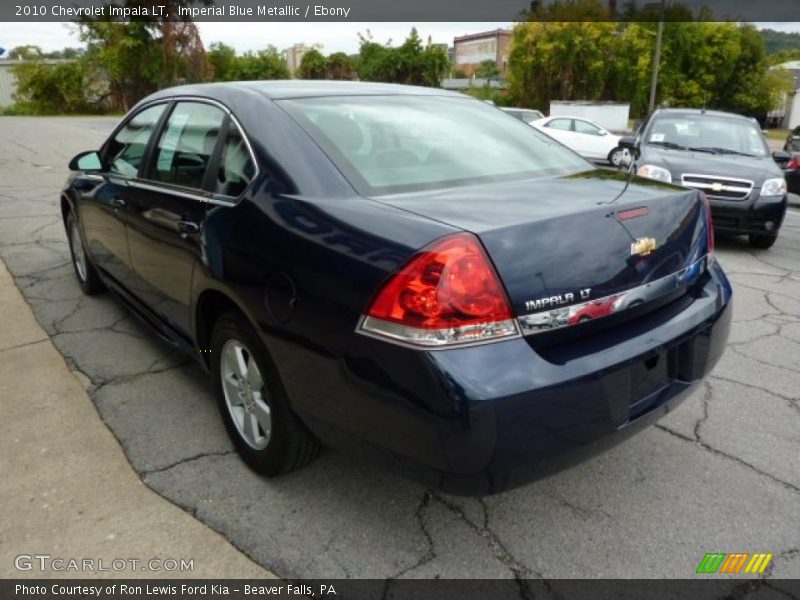 Imperial Blue Metallic / Ebony 2010 Chevrolet Impala LT