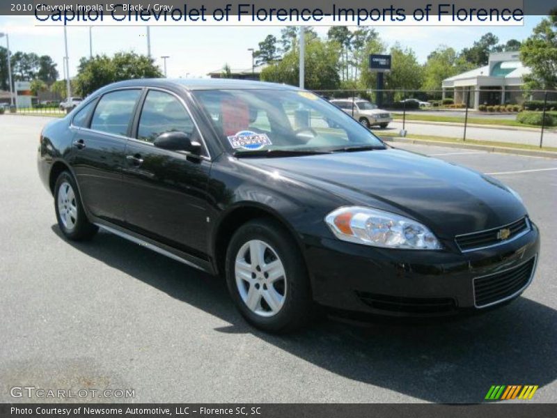 Black / Gray 2010 Chevrolet Impala LS