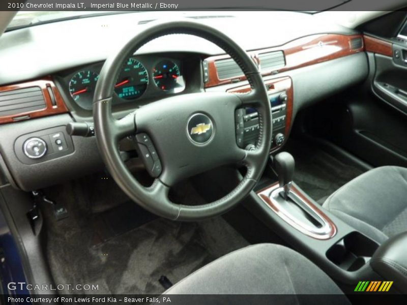 Imperial Blue Metallic / Ebony 2010 Chevrolet Impala LT