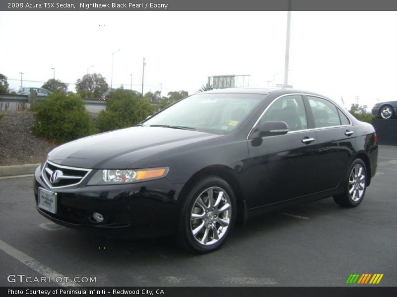 Nighthawk Black Pearl / Ebony 2008 Acura TSX Sedan
