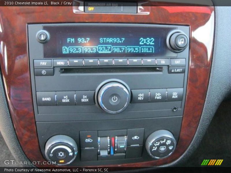 Black / Gray 2010 Chevrolet Impala LS