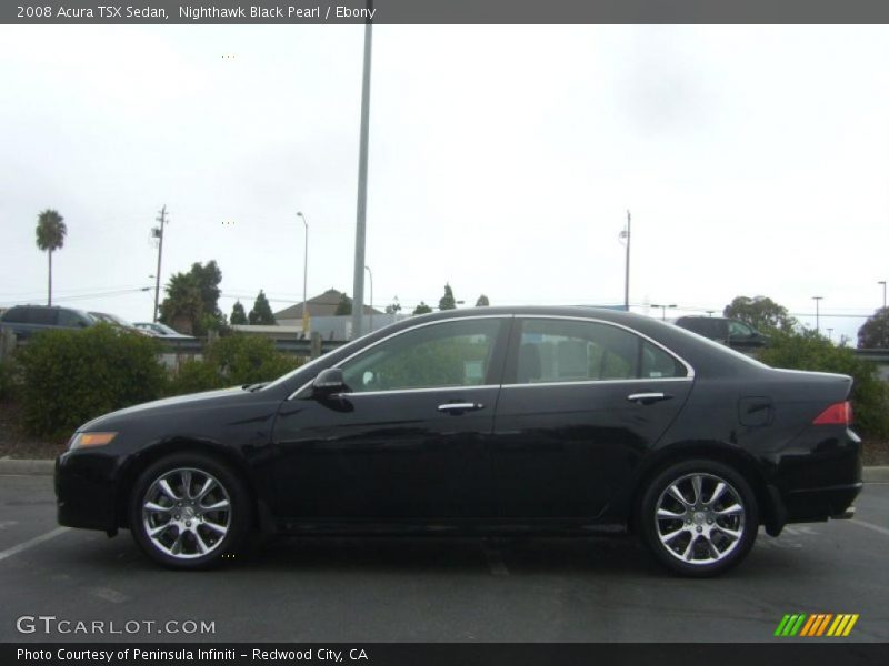 Nighthawk Black Pearl / Ebony 2008 Acura TSX Sedan