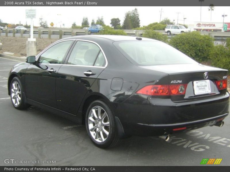 Nighthawk Black Pearl / Ebony 2008 Acura TSX Sedan
