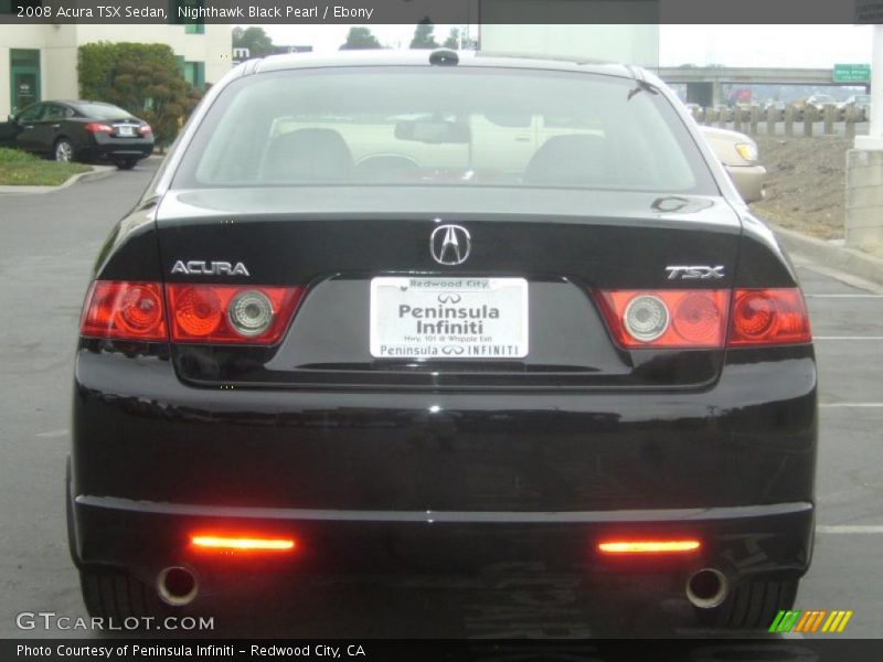 Nighthawk Black Pearl / Ebony 2008 Acura TSX Sedan