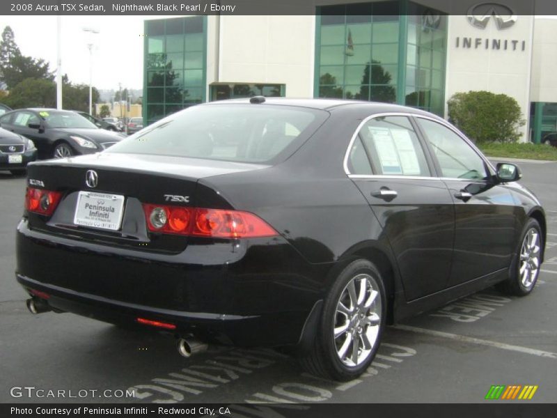 Nighthawk Black Pearl / Ebony 2008 Acura TSX Sedan