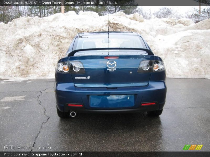 Phantom Blue Mica / Black 2008 Mazda MAZDA3 s Grand Touring Sedan
