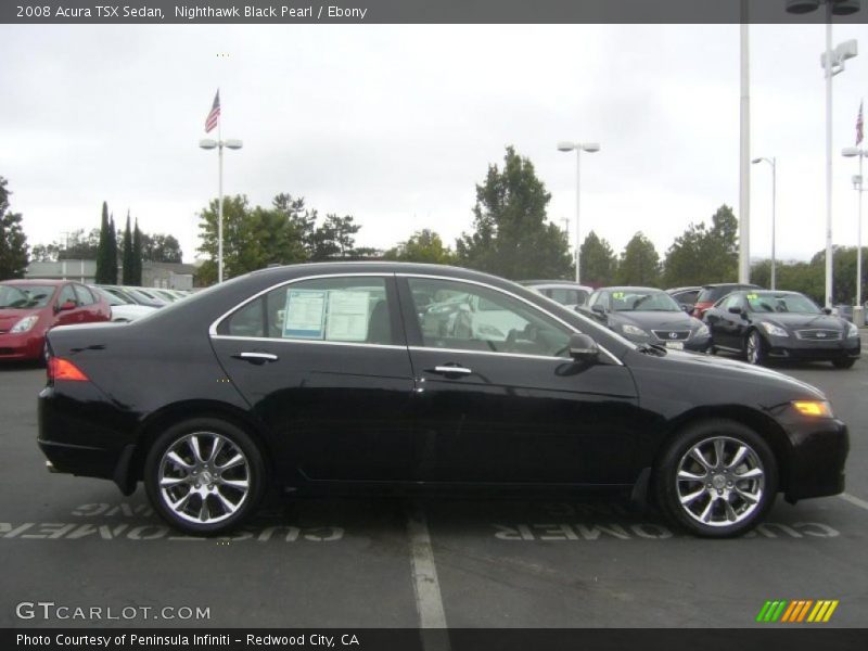 Nighthawk Black Pearl / Ebony 2008 Acura TSX Sedan