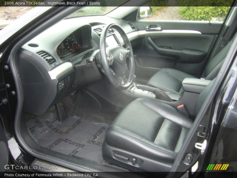 Nighthawk Black Pearl / Ebony 2008 Acura TSX Sedan