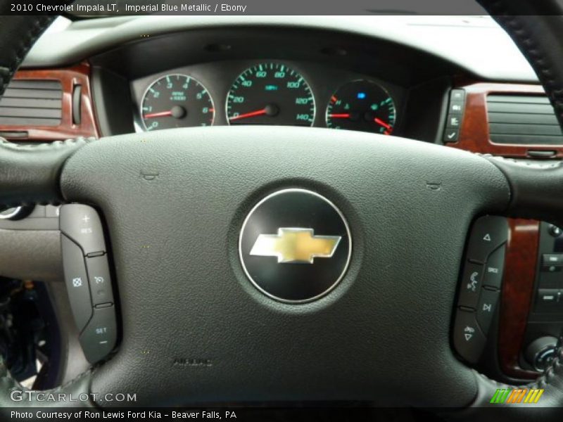 Imperial Blue Metallic / Ebony 2010 Chevrolet Impala LT