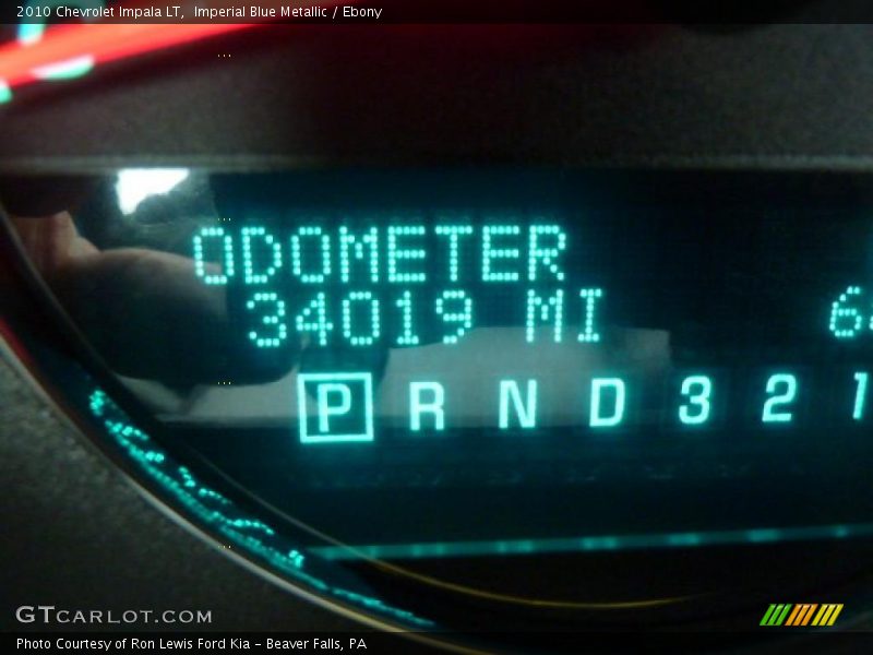 Imperial Blue Metallic / Ebony 2010 Chevrolet Impala LT