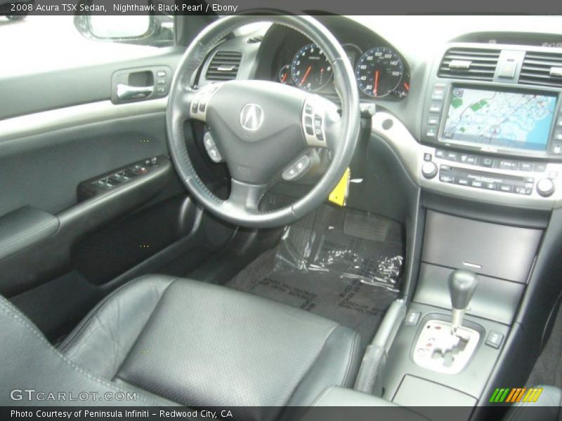 Nighthawk Black Pearl / Ebony 2008 Acura TSX Sedan