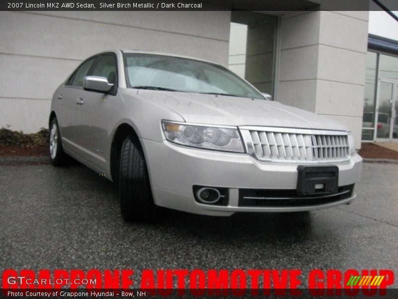 Silver Birch Metallic / Dark Charcoal 2007 Lincoln MKZ AWD Sedan