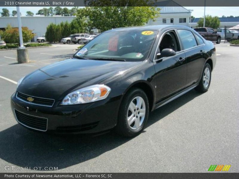 Black / Gray 2010 Chevrolet Impala LS