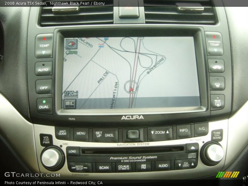 Nighthawk Black Pearl / Ebony 2008 Acura TSX Sedan