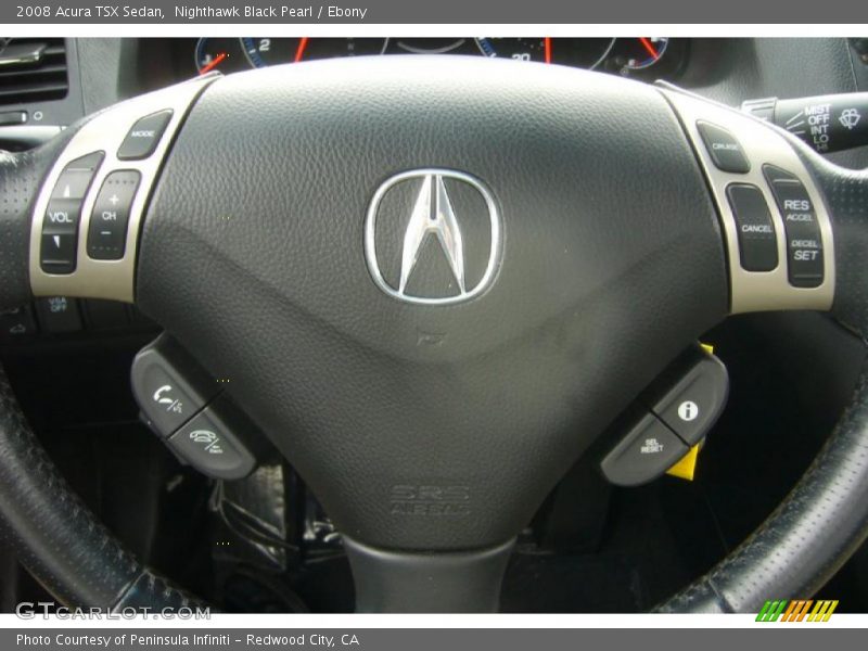 Nighthawk Black Pearl / Ebony 2008 Acura TSX Sedan