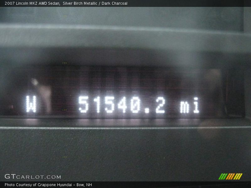 Silver Birch Metallic / Dark Charcoal 2007 Lincoln MKZ AWD Sedan