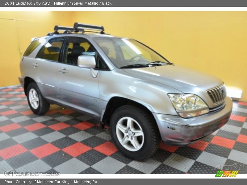 Millennium Silver Metallic / Black 2001 Lexus RX 300 AWD