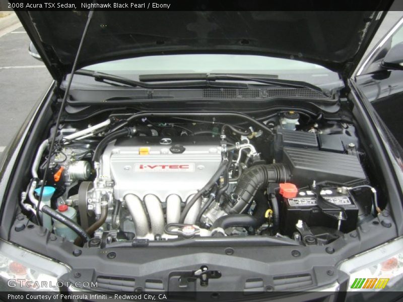 Nighthawk Black Pearl / Ebony 2008 Acura TSX Sedan