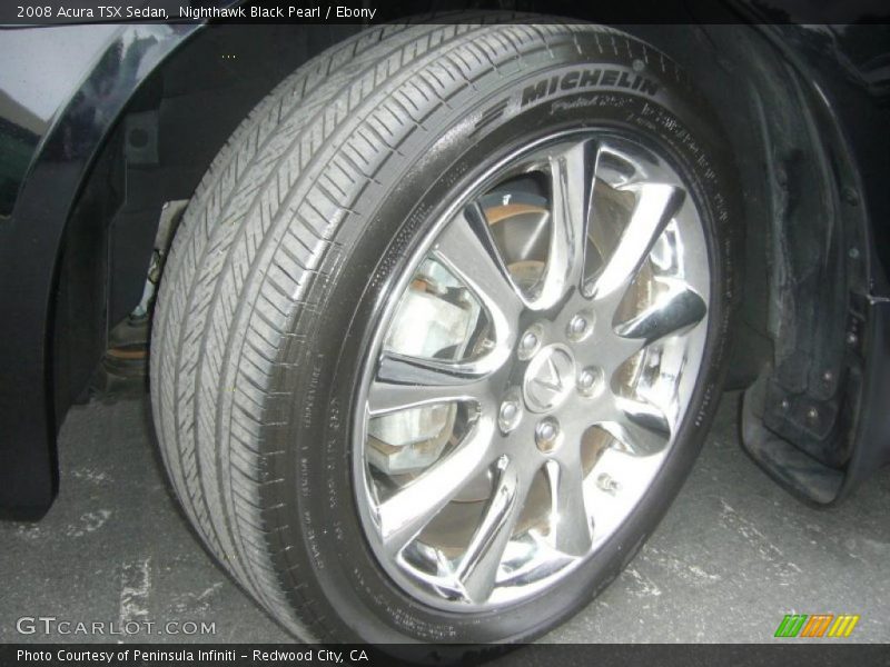 Nighthawk Black Pearl / Ebony 2008 Acura TSX Sedan