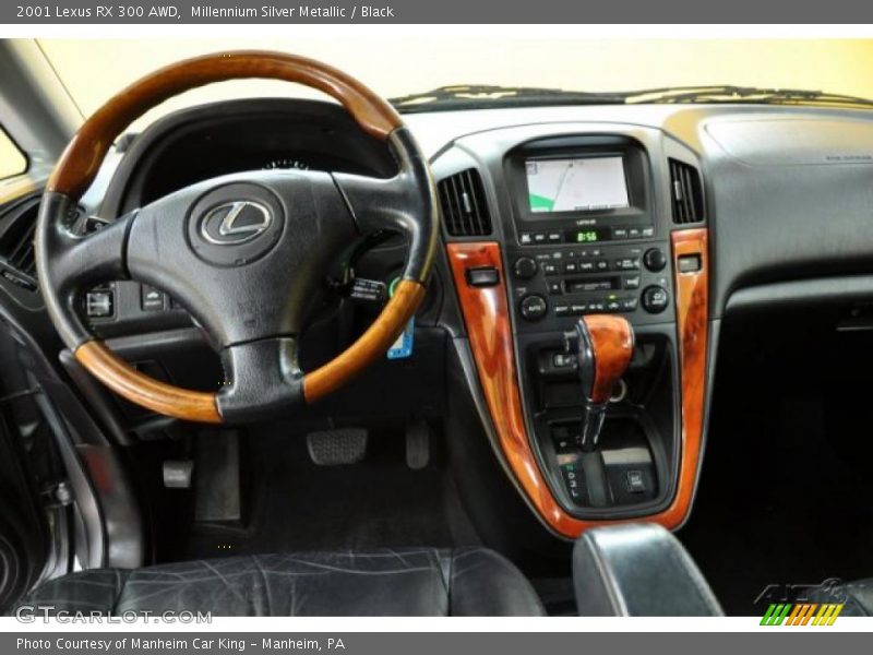 Millennium Silver Metallic / Black 2001 Lexus RX 300 AWD