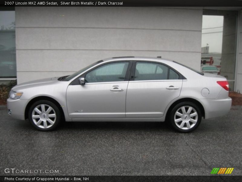 Silver Birch Metallic / Dark Charcoal 2007 Lincoln MKZ AWD Sedan