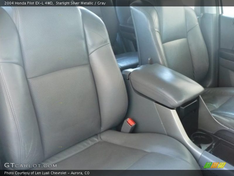 Starlight Silver Metallic / Gray 2004 Honda Pilot EX-L 4WD