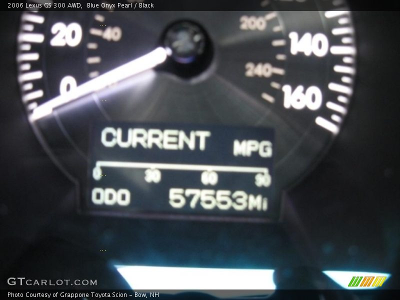 Blue Onyx Pearl / Black 2006 Lexus GS 300 AWD