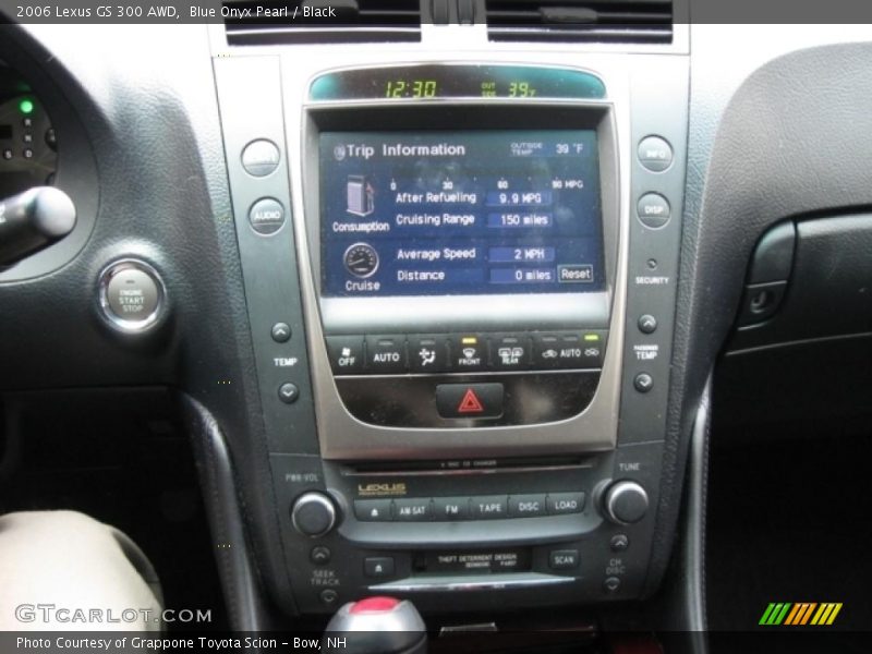 Blue Onyx Pearl / Black 2006 Lexus GS 300 AWD