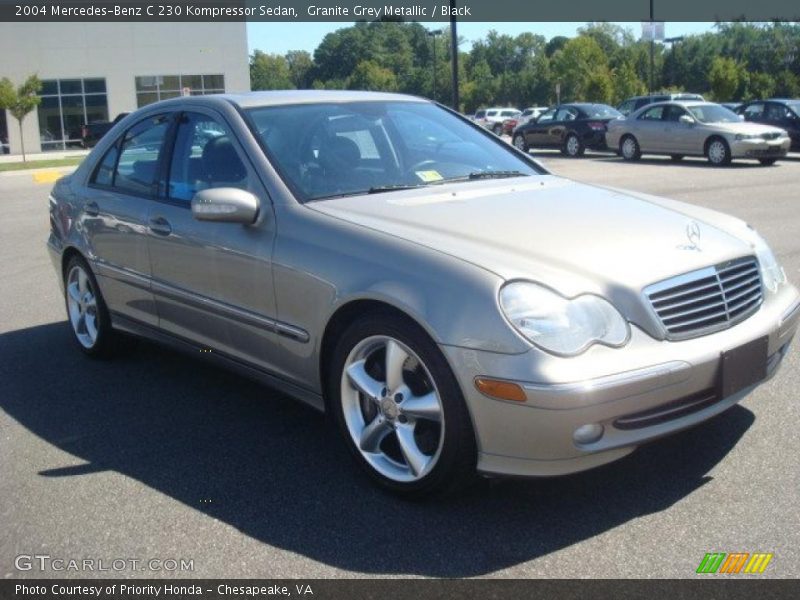 Granite Grey Metallic / Black 2004 Mercedes-Benz C 230 Kompressor Sedan