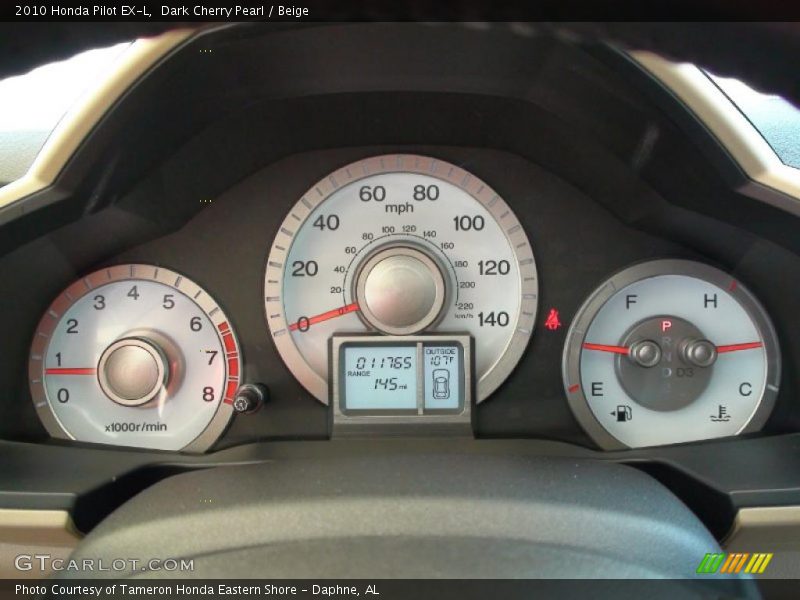  2010 Pilot EX-L EX-L Gauges