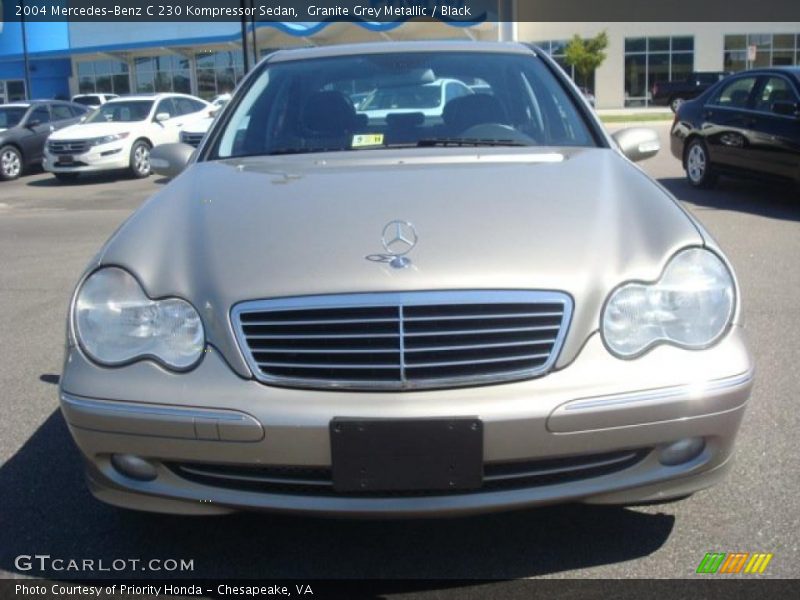 Granite Grey Metallic / Black 2004 Mercedes-Benz C 230 Kompressor Sedan