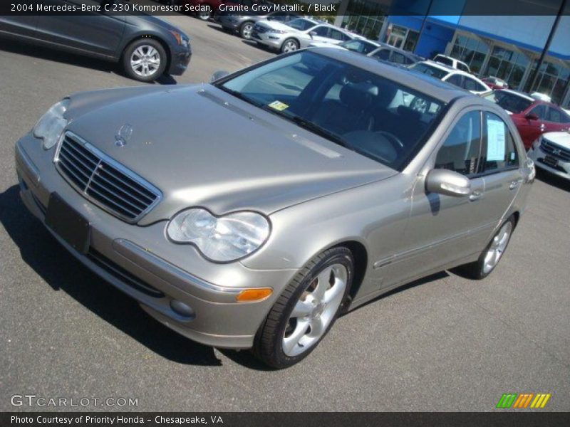Granite Grey Metallic / Black 2004 Mercedes-Benz C 230 Kompressor Sedan